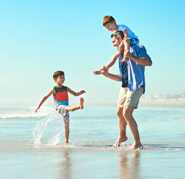 istock Cooling off with a fun day at the beach 891604308