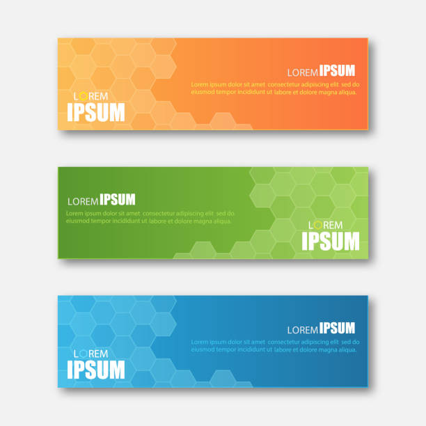 Simple horizontal design banner backgrounds. Simple horizontal design banner backgrounds. Three different colors. Vector illustration, eps10. colorful page borders stock illustrations