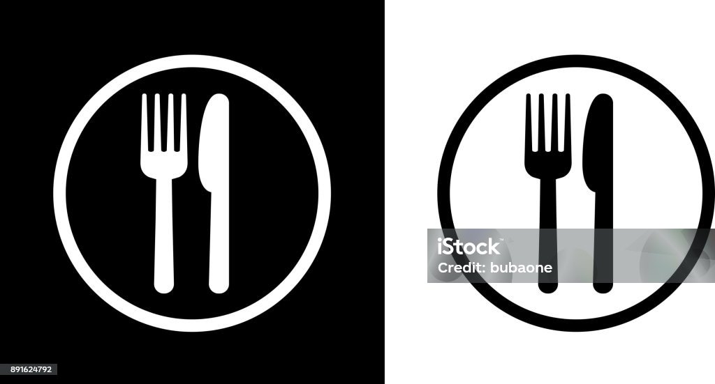 Food Court Sign. Food Court Sign.This royalty free vector illustration features the main icon on both white and black backgrounds. The image is black and white and had the background rendered with the main icon. The illustration is simple yet very conceptual. Icon stock vector