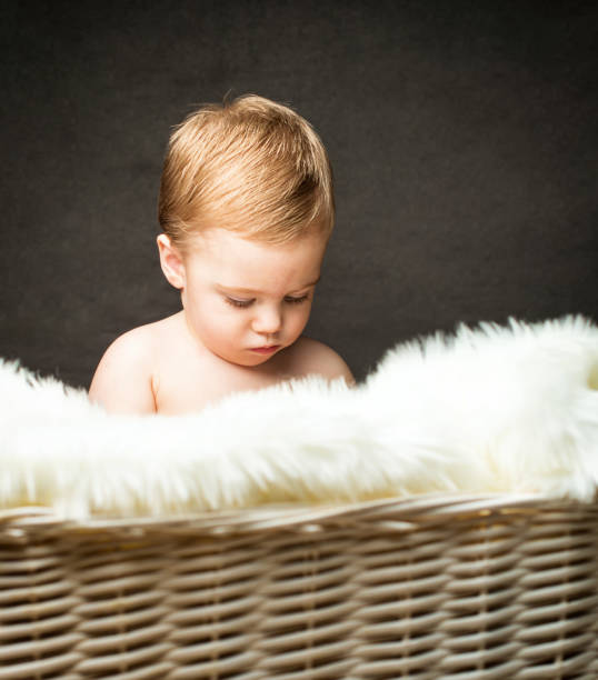 istock cute blonde little boy isolated 891625026