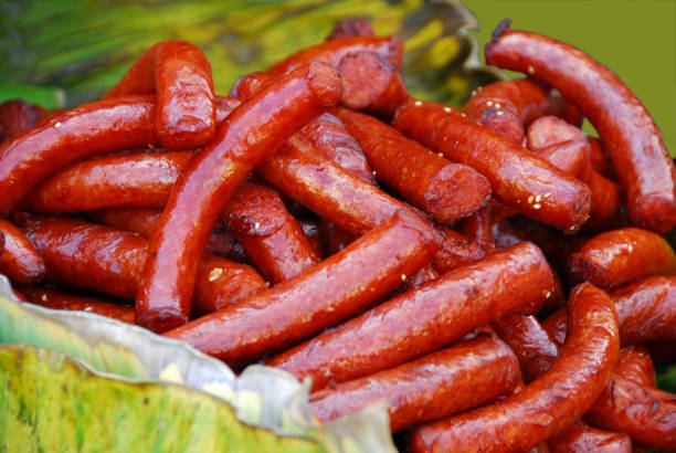 istock Prepaired Thai Sausage coverd with sesame seeds, 891634240