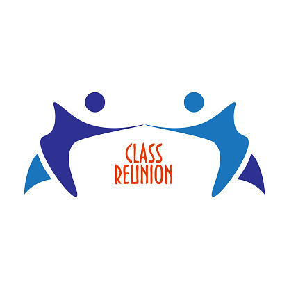 Vector illustration or sign template: Class Reunion. Great as invitation template for High School Class Reunion party.