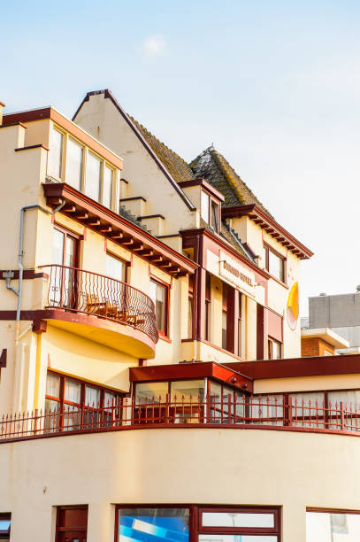 THE HAGUE, NETHERLANDS - MAY 2, 2015: Hotel on the coast of the North Sea in the Hague, Netherlands. Hague is the capital of the province South Holland