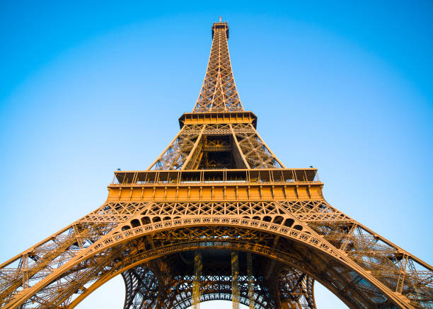 istock Detail bottom view of  Eiffel Tower 891691162