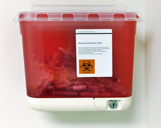 Medical Waste Container - fotografia de stock