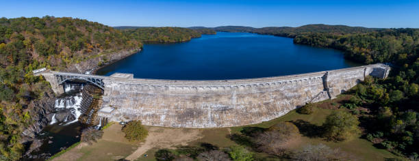 istock Panoramic Aerial View from Croton Gorge Dam 891698750