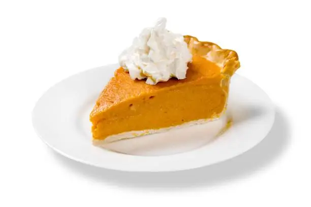 Pumpkin Pie Slice Isolated