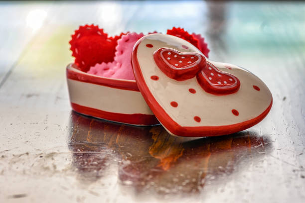 istock Valentine holiday decoration in natural light on table 891746150