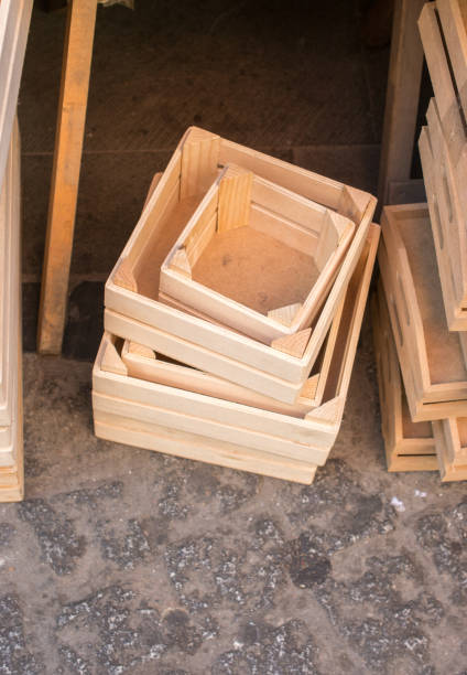 istock Wooden crate box for sale 891753520