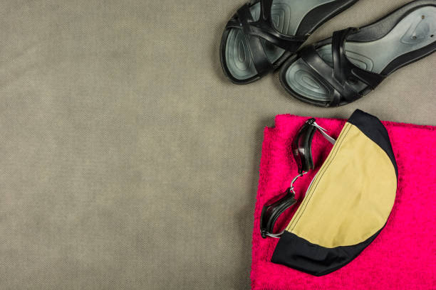 istock Equipment for a swimmer at an indoor swimming pool. 891753844
