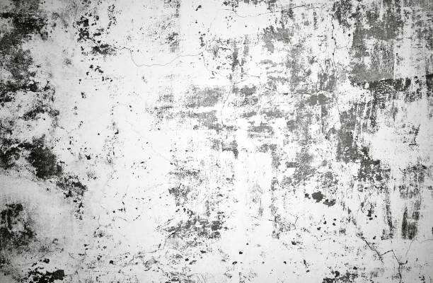 istock Close-up gray grunge old cracked wall texture, concrete cement background 891758524