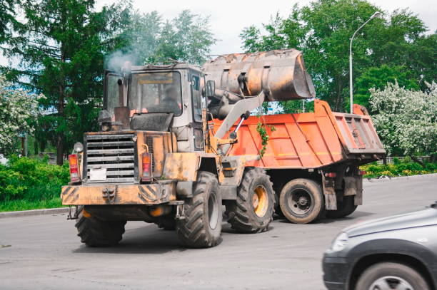 istock Heavy equipment eliminates the consequences of a hurricane 891765938