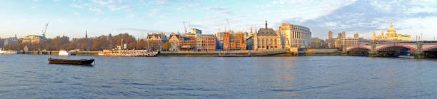 istock Panorama from the Thames and St. Paul's Cathedral in London UK 891795228