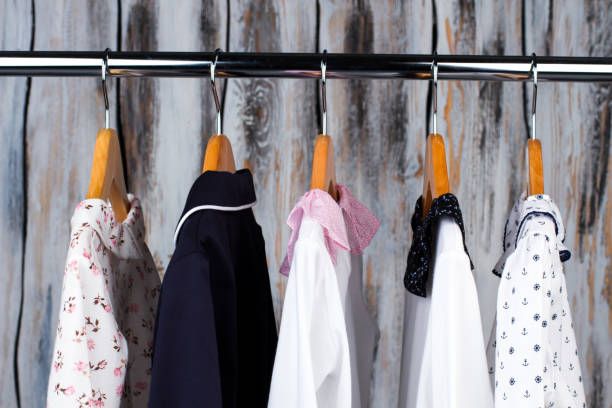 istock Kids pajamas in a wardrobe 891807654