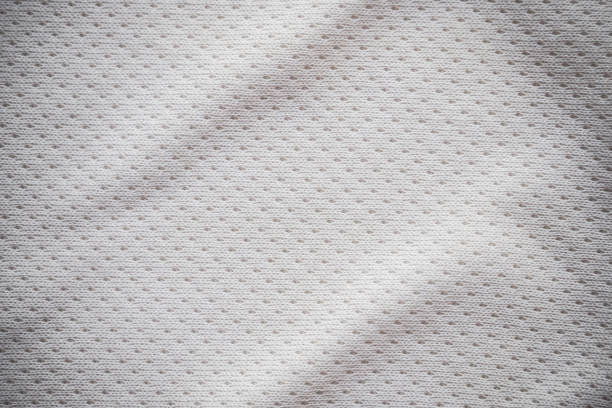 White sports jersey fabric texture background