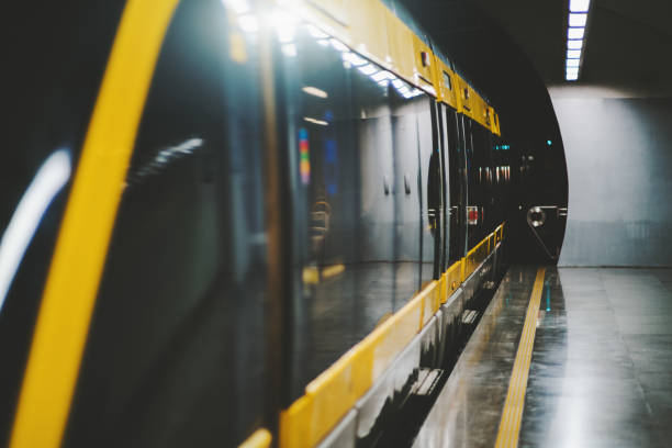 istock Train of metro in Porto 891836466