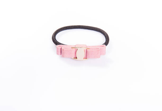 istock Pink bowknot hair band. 891840732
