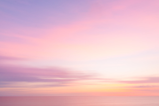 Beautiful sea after sunset