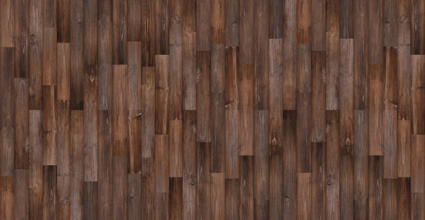 Seamless wood texture, Panoramic dark wood floor texture background