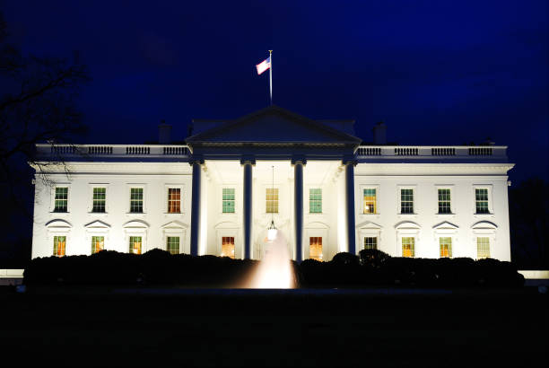 istock Dusk at the White House 891856218