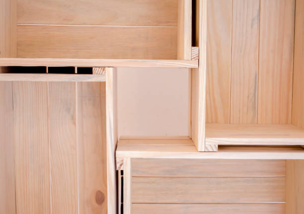 istock Manufacture of wooden crates 891858708