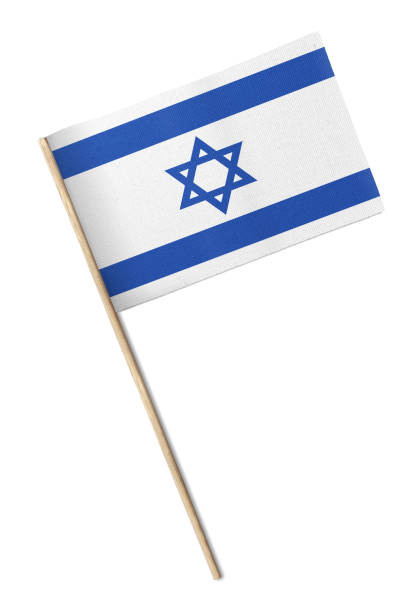 Israel Flag Small flag isolated on a white background israeli flag photos stock pictures, royalty-free photos & images