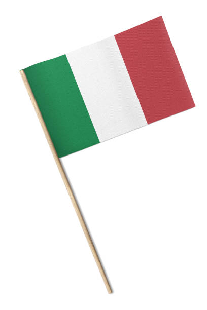 Italy Flag Small flag isolated on a white background italian flag stock pictures, royalty-free photos & images