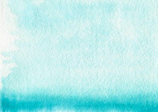 Sfondi Colore Blu Sfumatura Acquerello Pastello Texture - foto stock