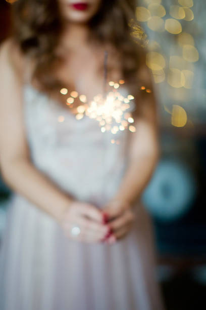 istock woman holding burning sparklers 891937208