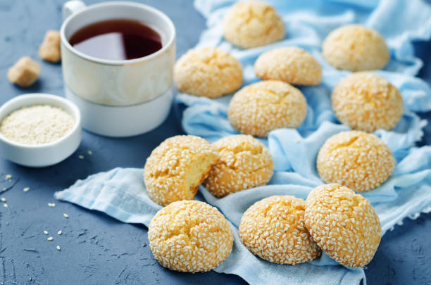 istock Italian sesame cookies 891944834