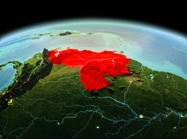 istock Venezuela on planet Earth in space 891949832