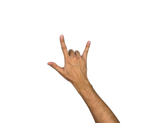 istock Love hand gesture sign, isolated on white background, clipping path 891952346