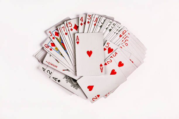 istock Cards for playing poker are isolated on white background. 891953066