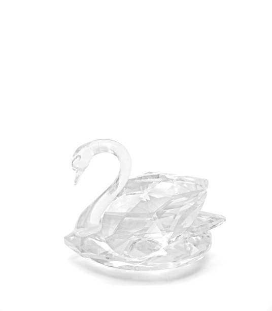 istock Crystal Glass Swan on White Background, Clipping Path 891975732