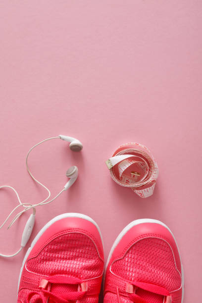 istock Fitness and dieting background, copy space 891976050