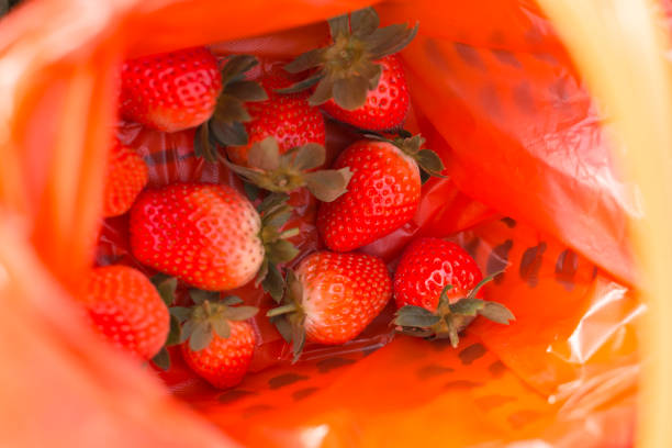 istock Basket of strawberries,close-up 891979046
