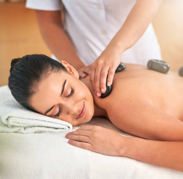 istock Feeling the tension ease away from her body 891981964