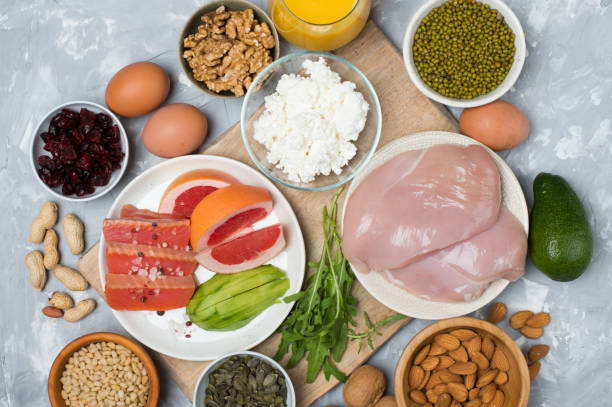 istock Set of healthy protein source food 892009744