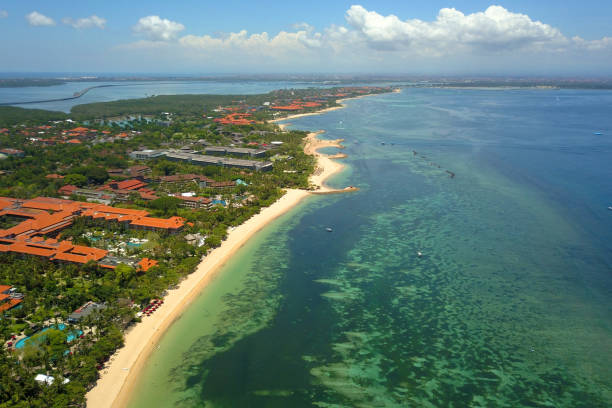 istock Top view of one of Bali's beaches 892022320