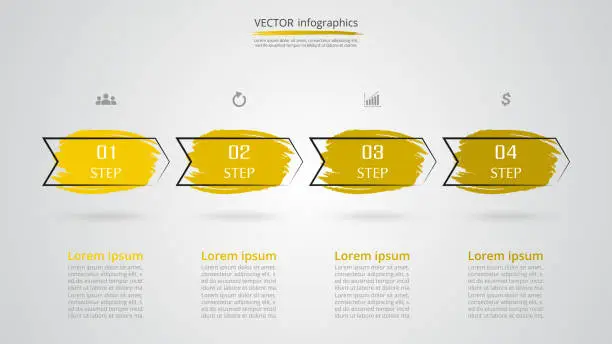 Vector illustration of Step by step infographic.