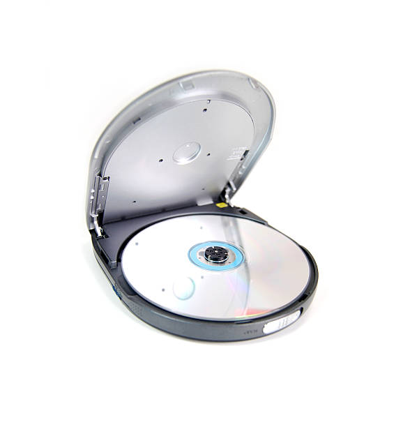 Diskman - Clipping path open cd player stock pictures, royalty-free photos & images