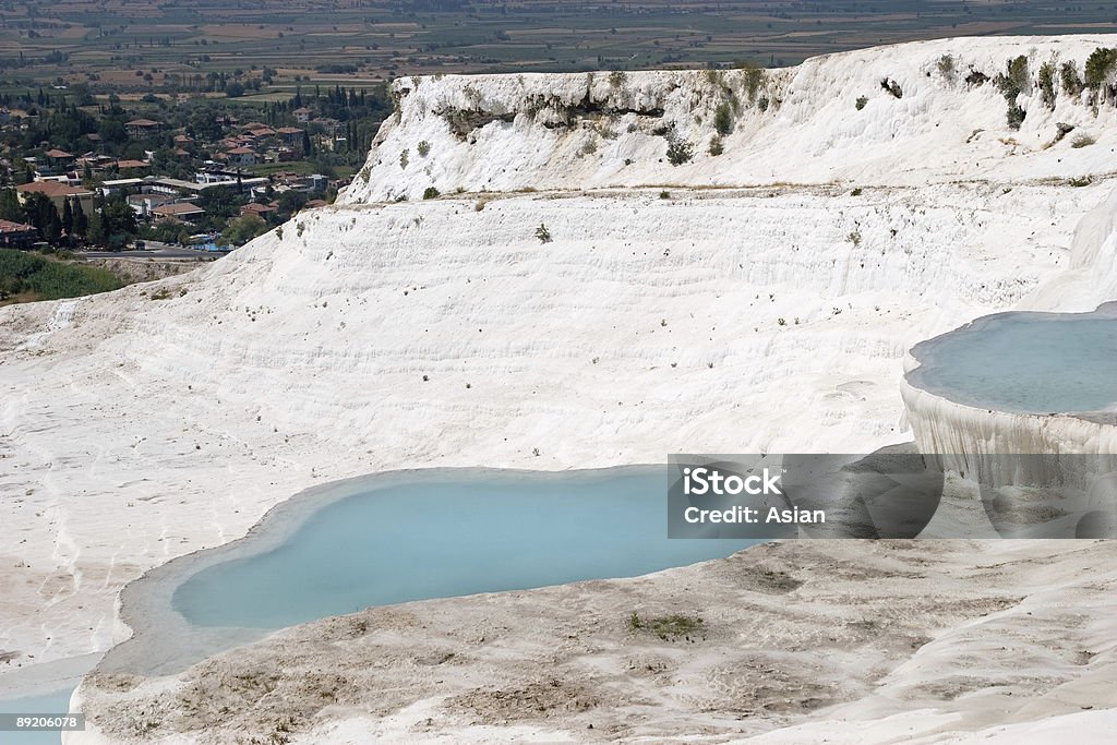 Conjuntos de travertino em Pamukkale e terraces - Royalty-free Extremo Oriente Foto de stock