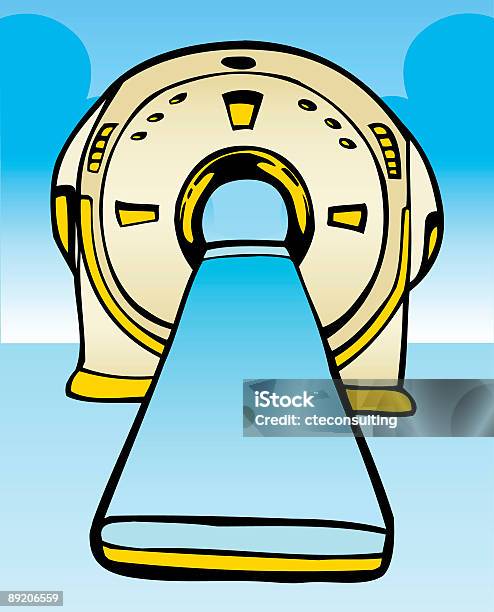 Ilustración de Máquina De Mri y más Vectores Libres de Derechos de Artículo médico - Artículo médico, Asistencia sanitaria y medicina, Cerebro humano