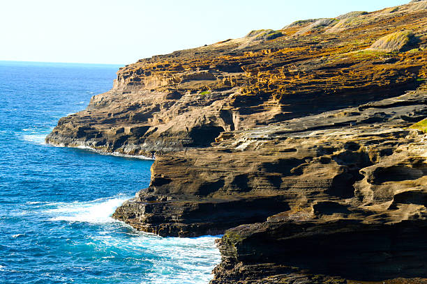 The Cliffs of Hawaii stock photo