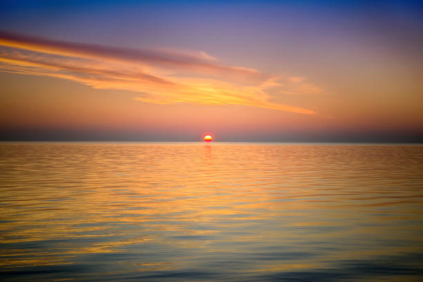 istock Beautiful sea sunset on the Mediterranean Sea 892069608