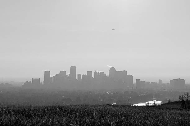 istock Foggy City Skyline 89207072