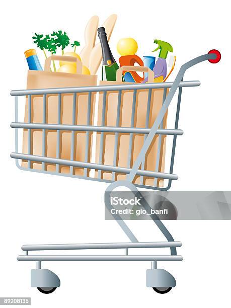 Marché Shopping Vecteurs libres de droits et plus d'images vectorielles de Acheter - Acheter, Bouteille, Brosse à dents
