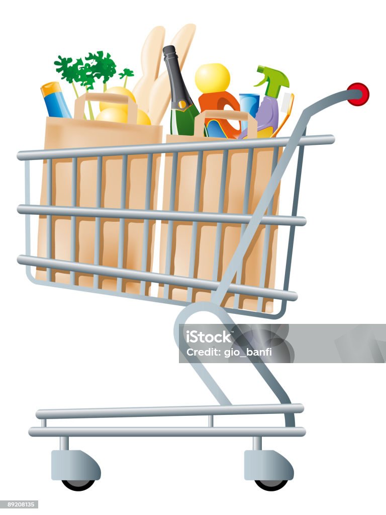 Mercado de Compras - Royalty-free Centro Comercial Ilustração de stock