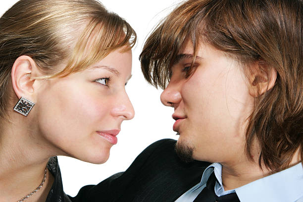 istock Attractive young woman and man 89209422