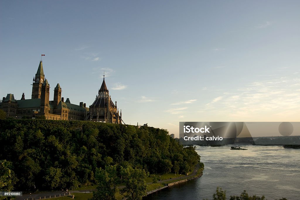 Ottawa River o zachodzie słońca - Zbiór zdjęć royalty-free (Kanada)